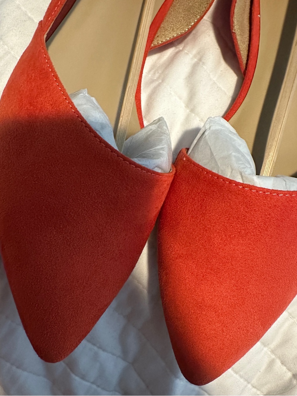 Naturalizer Women's Pointed D'Orsay Flats - Orange - Picture 5 of 5